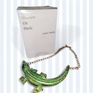New, Fragrance Maison DE paris Paired with Green Alligator Necklace Pre-owned